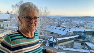 Ich geniesse den Blick zum Säntis